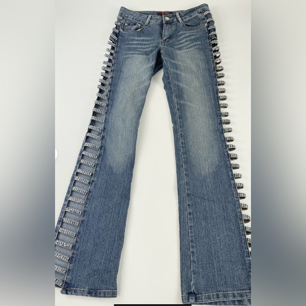Platinum Plus Rhinestone Jean - Picture 2 of 3